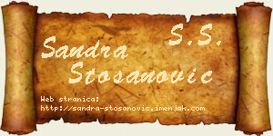 Sandra Stošanović vizit kartica